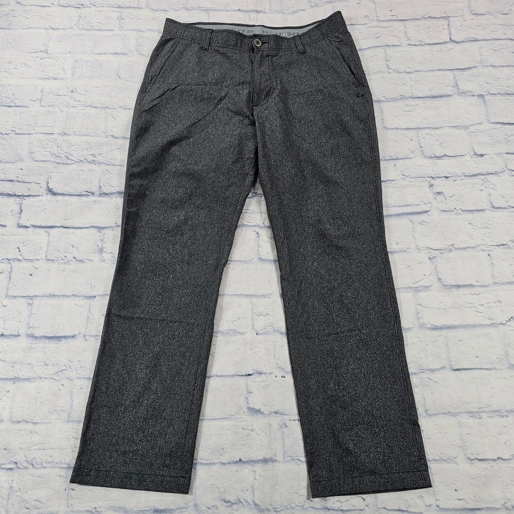 Under Armour Golf Pants MENS 34x30 Gray Heather Match Play Performance Athletic